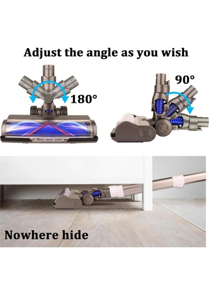 Vakum Ekleri Dyson V6 DC58 DC59 DC61 DC62 DC74 Vakum Kafası Değiştirme ve Temiz Kafa (Yurt Dışından) fırsatları
