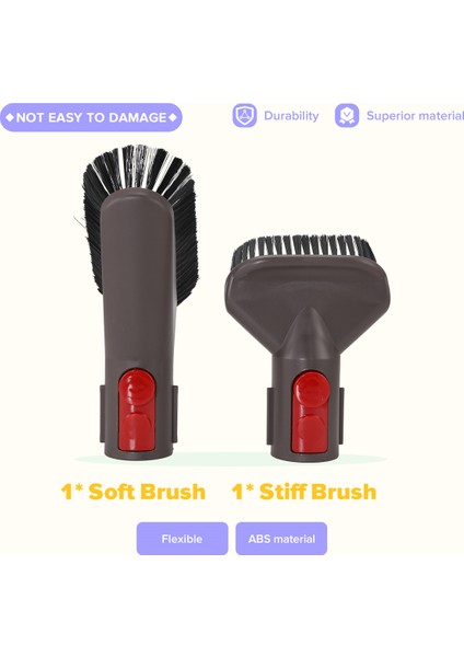 Dyson V8 V8 V7 V7 V11 V11 Için Fırça Ek Kiti, Inatçı Kir Fırçası, Yumuşak Toz Fırçası Dahil Vakum Temizleyici Aksesuarları (Yurt Dışından) indirimleri