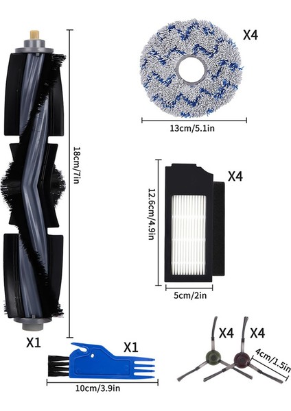 Ecovacs Için Aksesuar Kiti Deebot X1 Ecovacs Deebot X1 Turbo Vakum Süpürücü Için Yedek Parçalar (Yurt Dışından) fırsatları