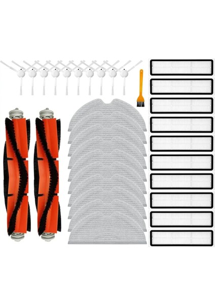 Xiaomi Dreame D9, D9 Max, Bot L10 Pro Yedek Parçalar Aksesuarlar Ana Yan Fırça Hepa Filtre Mop Bezi Yedek Parçalar (Yurt Dışından)