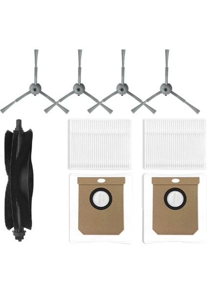 Eufy L50/L60 Robot Vakum Süpürge Ana Yan Fırça Hepa Filtreleri Toz Çantası Yedek Aksesuarlar (Yurt Dışından)