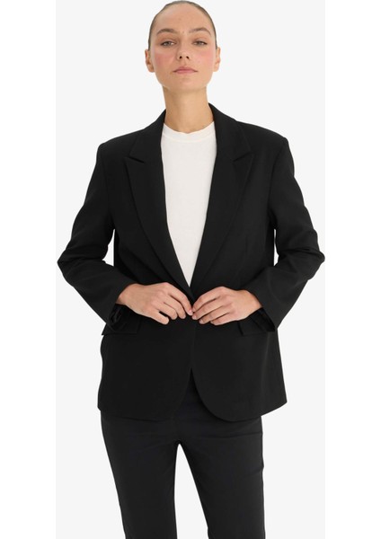 Regular Fit Düğmeli Blazer Ceket F9465AX25AU