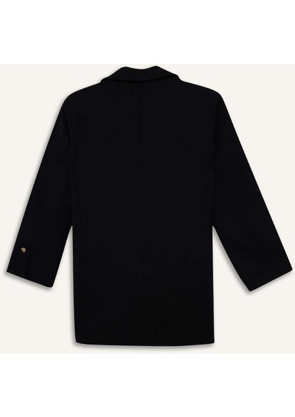 Loose Fit Ceket Yaka Basic Blazer Ceket C3215AX25AU
