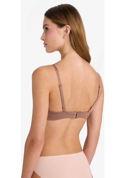 Push Up Micro Kaplı Yarım Dolgulu Balenli Tişört Bra Fall in Love Z3350AZ25AU