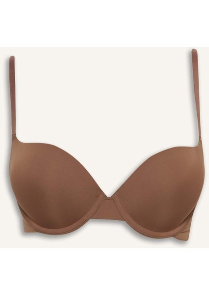 Push Up Micro Kaplı Yarım Dolgulu Balenli Tişört Bra Fall in Love Z3350AZ25AU