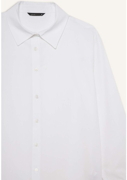 Regular Fit Poplin Uzun Kollu Gömlek F9072AX25AU