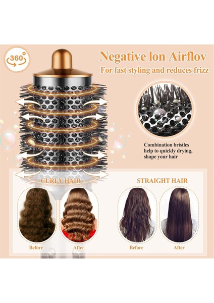 Dyson Airwrap Ekleri, Daha Büyük Oval Yuvarlak Fırça Için Büyük Yuvarlak Hacimli Fırça, Kabarık ve Hacim Vermek Için Hacim (Yurt Dışından) fırsatları