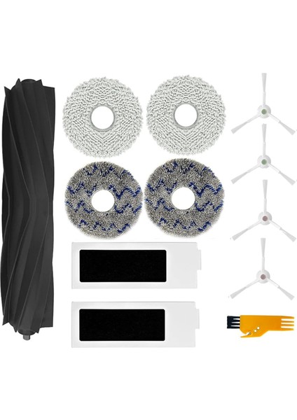 Ecovacs Için Yedek Parça Kiti Deebot T20 Omni/ T20 Pro/ T20 Max Ana Yan Fırça Hepa Filtreler Paspaslı Pedler Aksesuarlar (Yurt Dışından)
