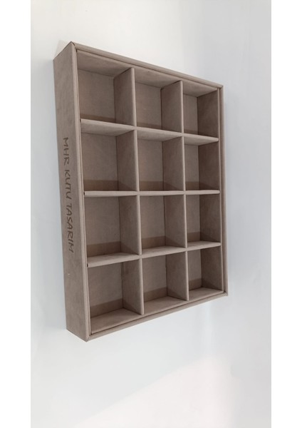 Kişiye Özel Kadife Kumaş Kaplama Ahşap Saat Kutusu, Organizer fırsatları