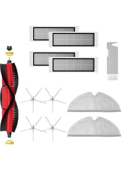 Roborock S6 Pure S6 S4 Max S6 Maxv S5 Max S4 E25 E35 Yedek Yedek Parçalar Ana Yan Fırça Hepa Filtre Mop Bezi (Yurt Dışından)