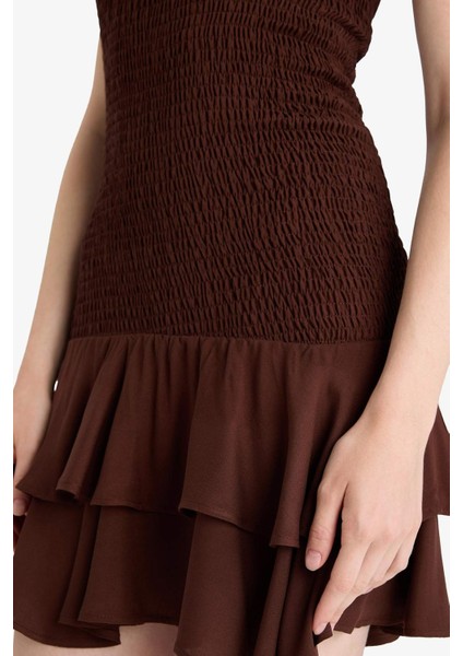 Straplez Gipeli Mini Elbise