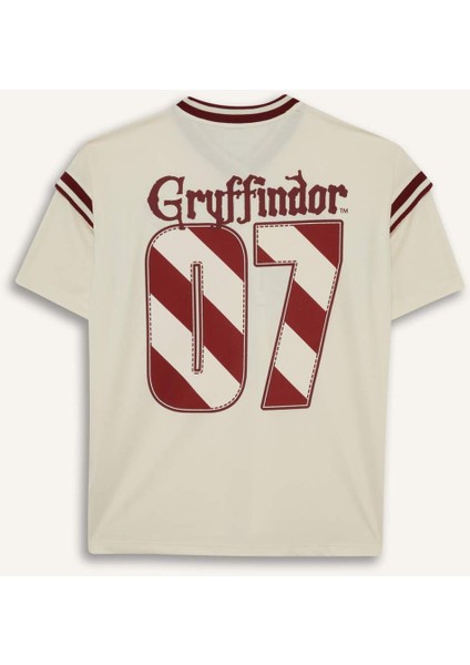 Coool Harry Potter Oversize Geniş Kalıp V Yaka Kısa Kollu Tişört