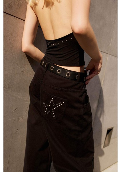 Coool Baggy Fit Normal Bel Gabardin Pantolon F9468AX25AU