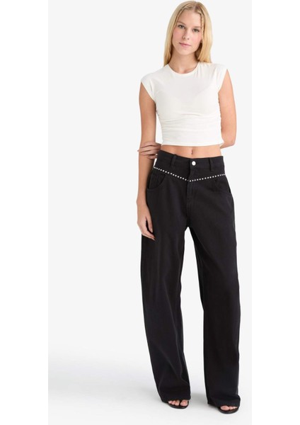 Coool Baggy Fit Normal Bel Gabardin Pantolon F9468AX25AU