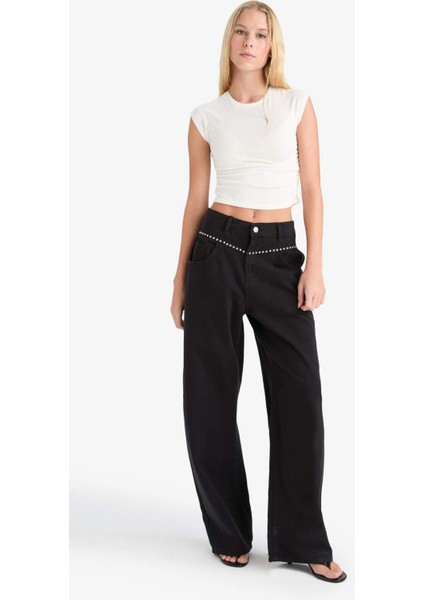 Coool Baggy Fit Normal Bel Gabardin Pantolon F9468AX25AU