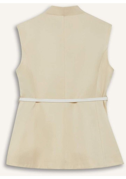 Regular Fit Kemerli Kolsuz Yelek F9350AX25AU