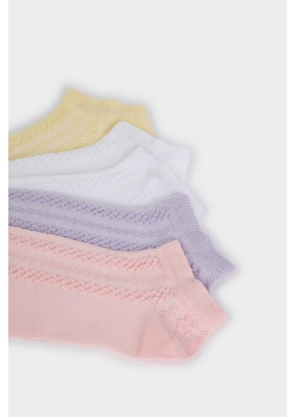 Kız Çocuk 5'li Pamuklu Patik Çorap F9499A8NS