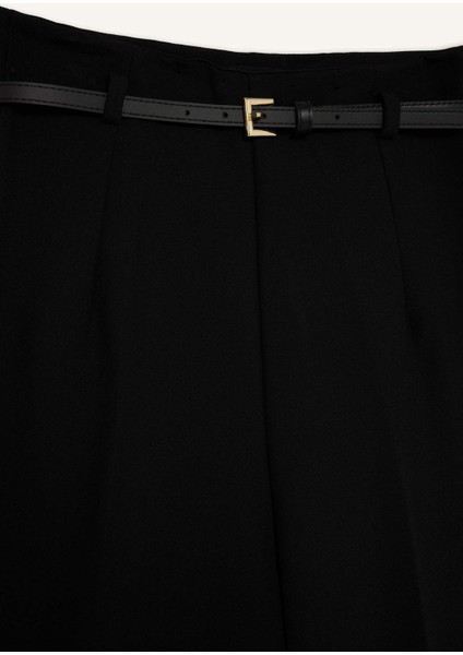 Culotte Yüksek Bel Düz Paça Pantolon E7242AX25AU