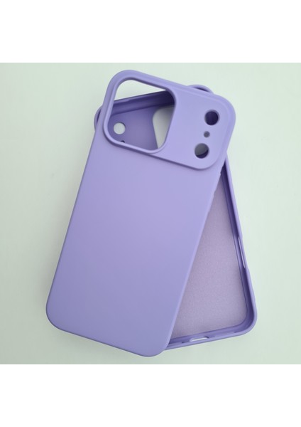 iPhone 17 Promax ile Uyumlu Lansman Içi Kadife Esnek Soft Silikon Kılıf