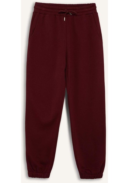 Basic Düz Cepli Beli Bağcıklı Kalın Jogger Eşofman Altı F9622AX25AU
