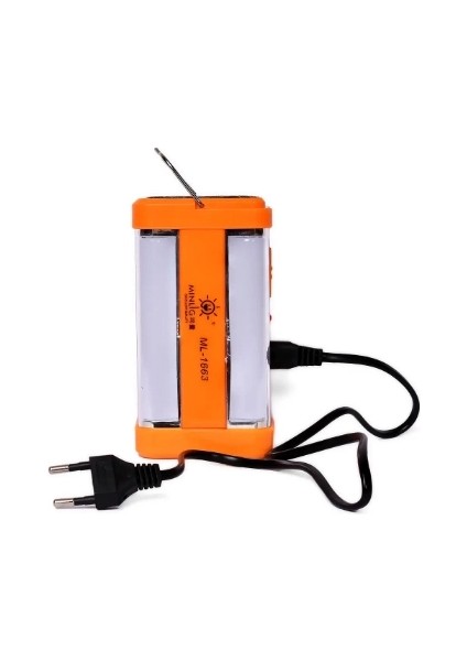 P-1663 Güneş Enerjili Şarjlı Güçlü Işıldak