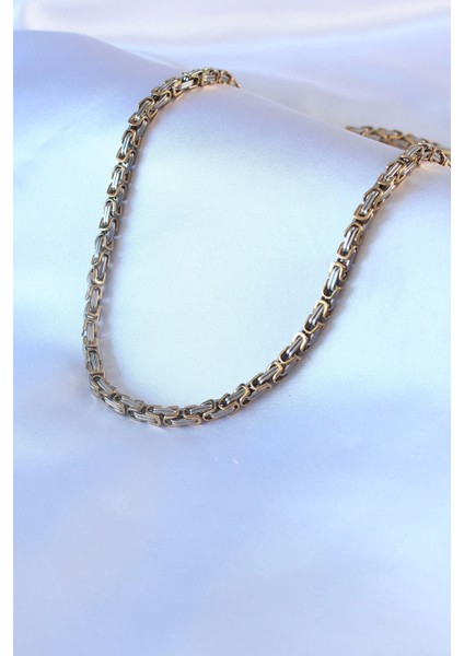 Bfs 316L Çelik Mix Renk Kral Zincir Model Erkek Kolye fiyatları