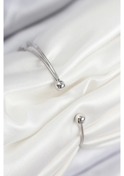 Bfs Pirinç Zirkon Taşlı Su Yolu Model Gümüş Renk Kadın Bileklik fiyatları