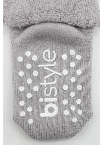 Bfs Bistyle Çemberli Kaymaz Havlu Soket Çorap 2'li BS10503 Indigo Gri indirimleri