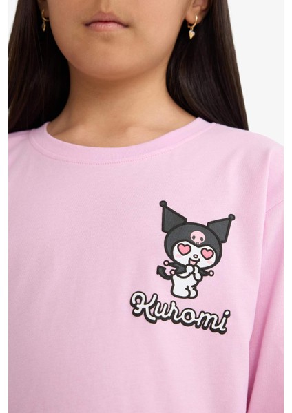 Kız Çocuk Kuromi Pijama Takımı Uzun Kollu Üst Uzun Alt F7358A825AU