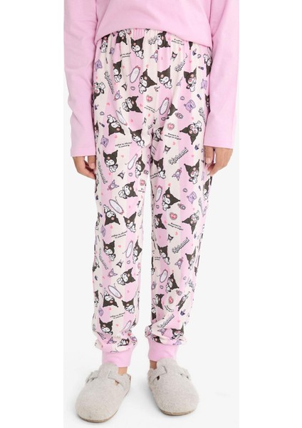 Kız Çocuk Kuromi Pijama Takımı Uzun Kollu Üst Uzun Alt F7358A825AU