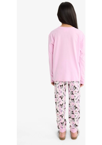 Kız Çocuk Kuromi Pijama Takımı Uzun Kollu Üst Uzun Alt F7358A825AU