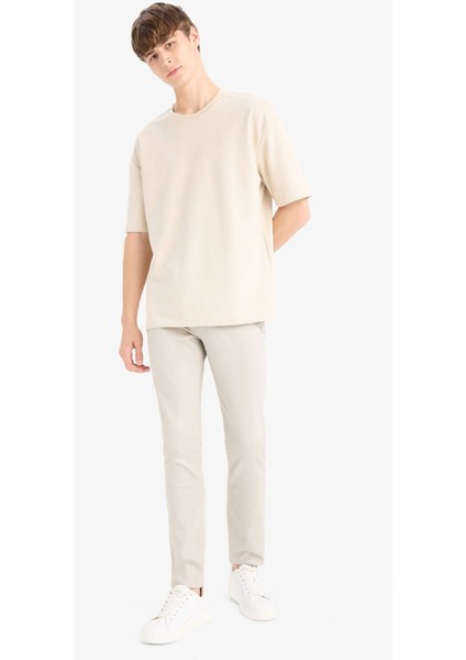 %100 Pamuk Pedro Slim Fit Dar Kalıp Normal Bel Dar Paça Jean Pantolon F9796AX25AU