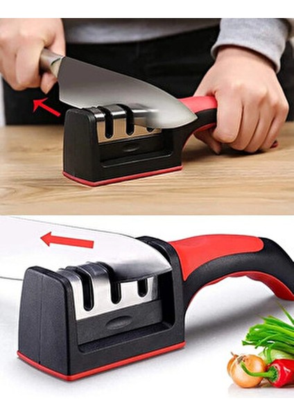 Pro Kırmızı Bıçak Bileme Aparatı 1 Adet modelleri