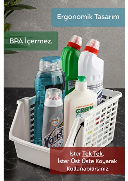 4 Parça Plastik Banyo Mutfak Rafı 20 cm Genişlik 15,5 cm fiyatları