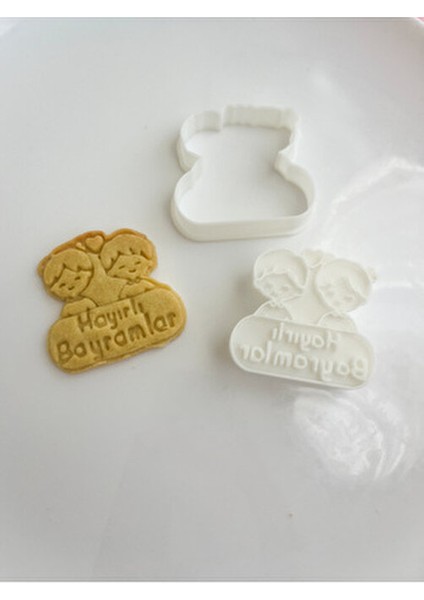 Çocuklar İçin Hayırlı Bayramlar Kurabiye Kalıbı indirimleri