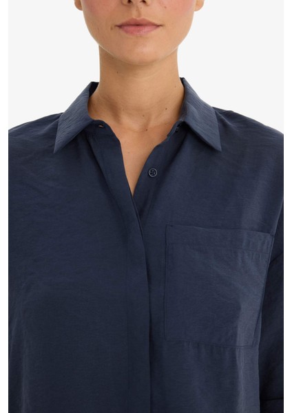 Loose Fit Modal Kısa Kollu Gömlek F9331AX25AU