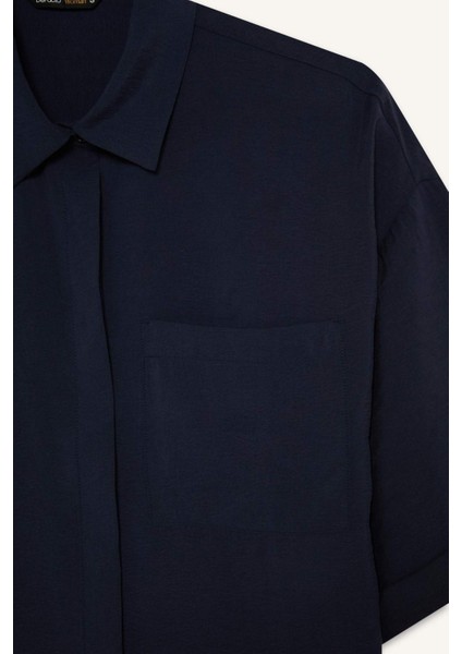 Loose Fit Modal Kısa Kollu Gömlek F9331AX25AU