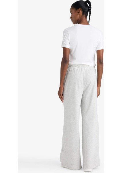Fit Wide Leg Geniş Paça Şeritli Standart Boy Sporcu Pantolon E7719AX25AU