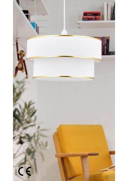 Kumaş Başlık 2 Katlı Pasta Avize Yatak Odası Çocuk Odası