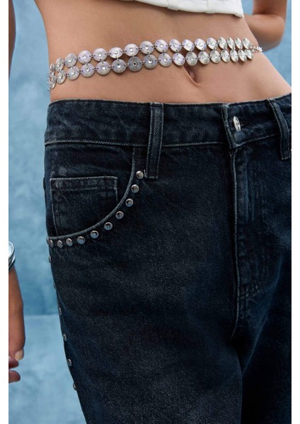 Kadın Silver Bel Zinciri G0106AXNS