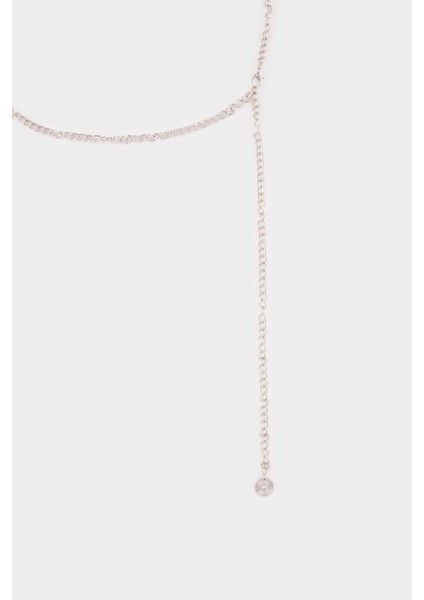 Kadın Silver Bel Zinciri G0106AXNS