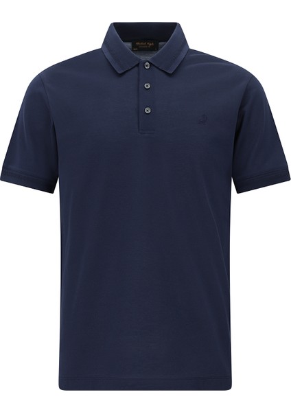 Slim Fit Dar Kesim Nakışlı Merserize Pamuk Polo Yaka Tişört fırsatları