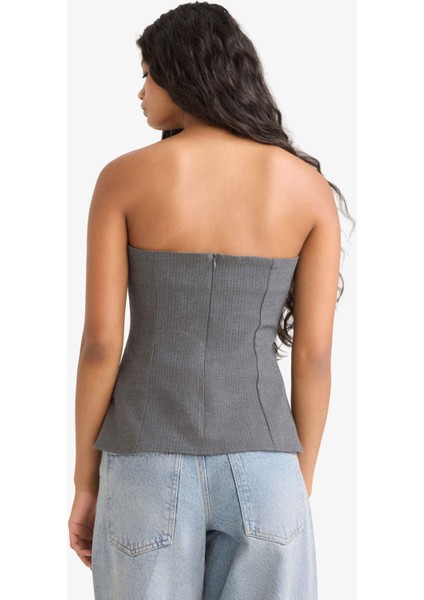 Fitted Straplez Bluz F9471AX25AU