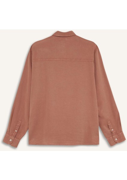 Regular Fit Twill Uzun Kollu Gömlek G0406AX25AU