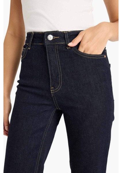 Mia Flare Fit Normal Bel Uzun Jean Pantolon E3877AX25AU