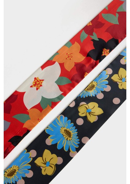 Kadın 2'li Desenli Fular G0495AXNS