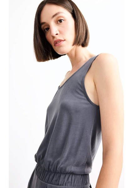 U Yaka Kolsuz Modal Tulum G0400AX25SM