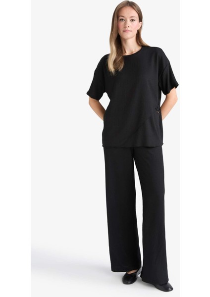 Straight Fit Düz Paça Bürümcük Pantolon C0200AX25AU