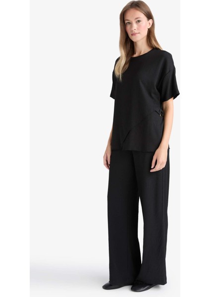 Straight Fit Düz Paça Bürümcük Pantolon C0200AX25AU