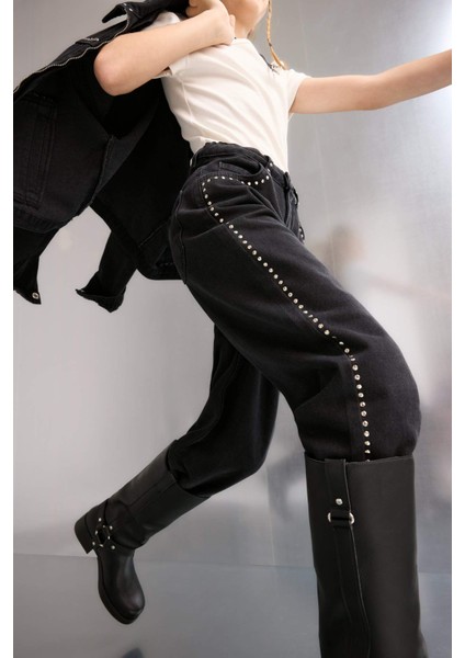 Kız Çocuk Wide Leg Geniş Paça Jean Pantolon F8626A825AU